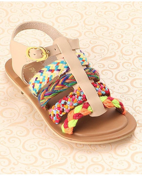 Pine Kids Sandals With Buckle Closure - Cream