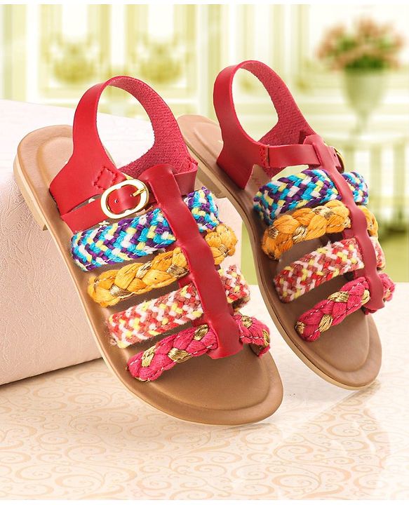 Pine Kids Sandals With Buckle Closure - Cream