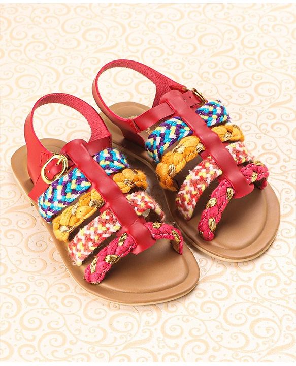 Pine Kids Sandals With Buckle Closure - Cream