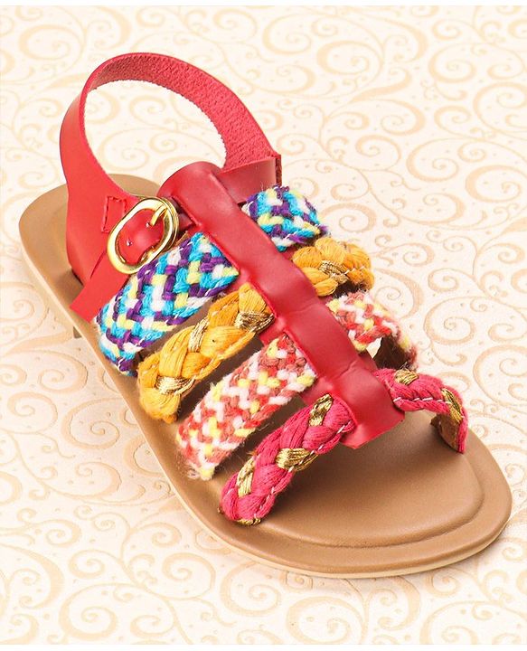 Pine Kids Sandals With Buckle Closure - Cream