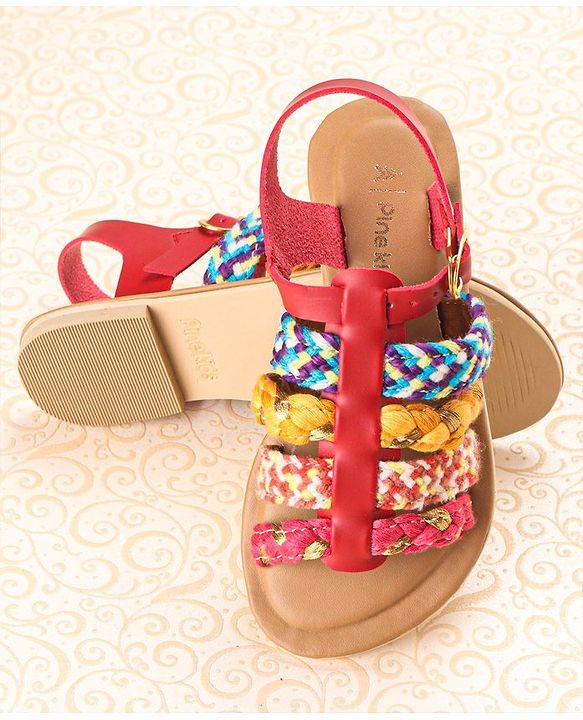 Pine Kids Sandals With Buckle Closure - Cream