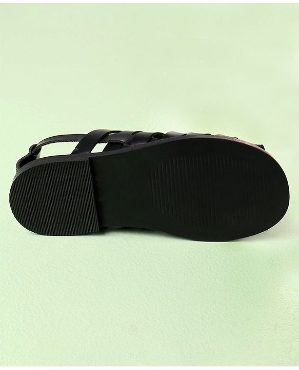 Pine Kids Ethnic Sandals - Black