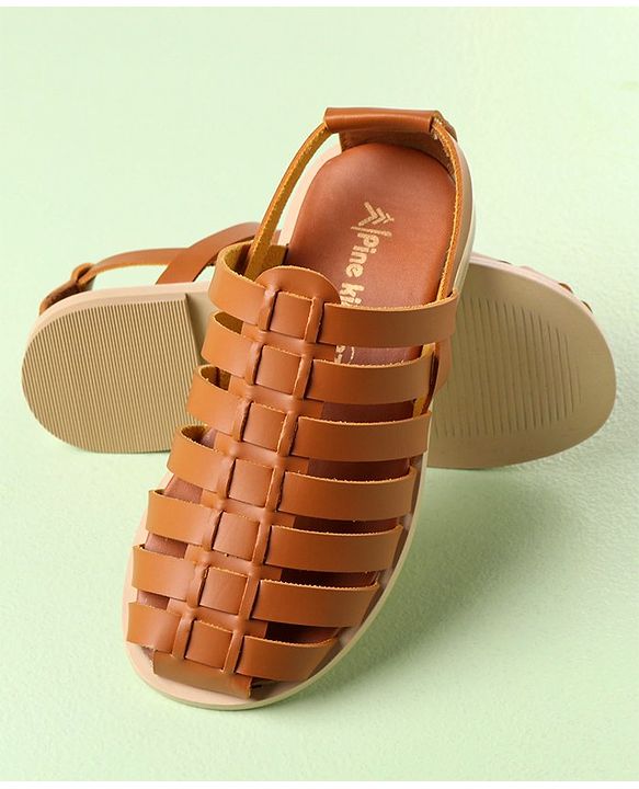 Pine Kids Ethnic Sandals - Black