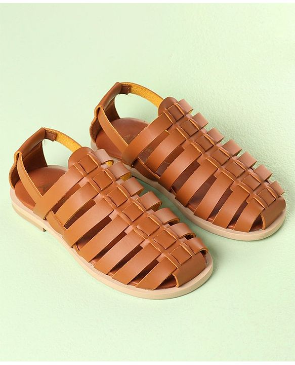 Pine Kids Ethnic Sandals - Black