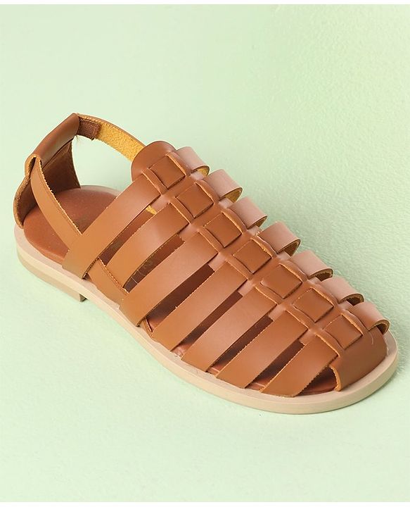Pine Kids Ethnic Sandals - Black