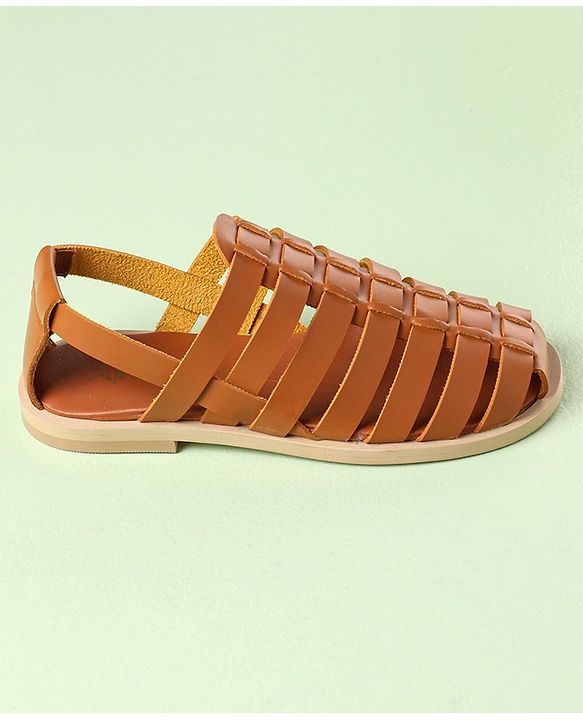 Pine Kids Ethnic Sandals - Black