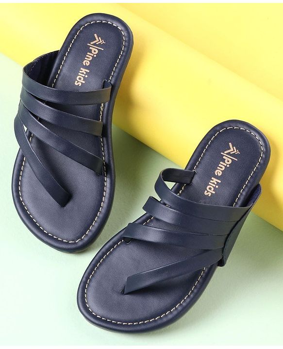 Pine Kids Party Wear Sandals - Navy