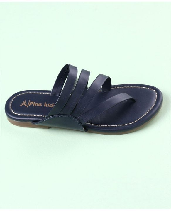 Pine Kids Party Wear Sandals - Navy