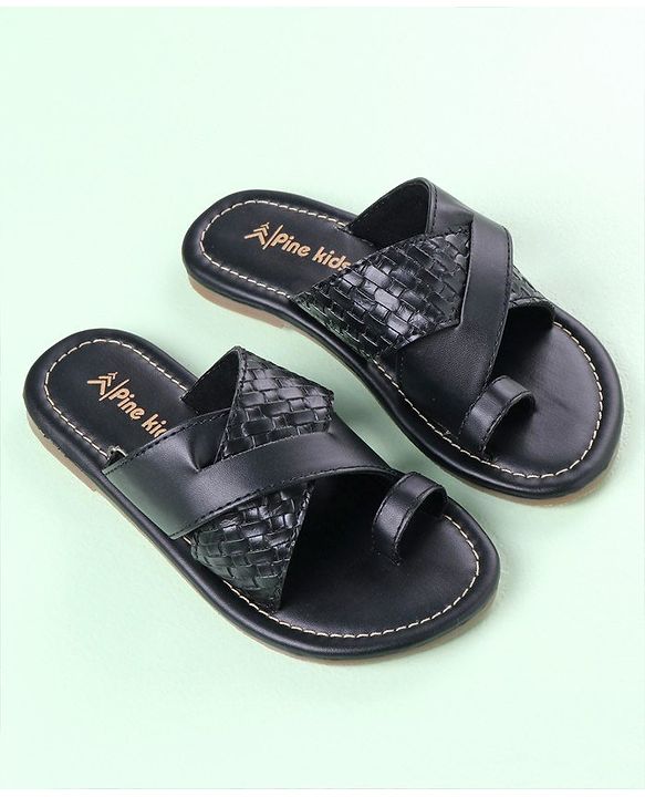 Pine Kids Ethnic Footwear - Black