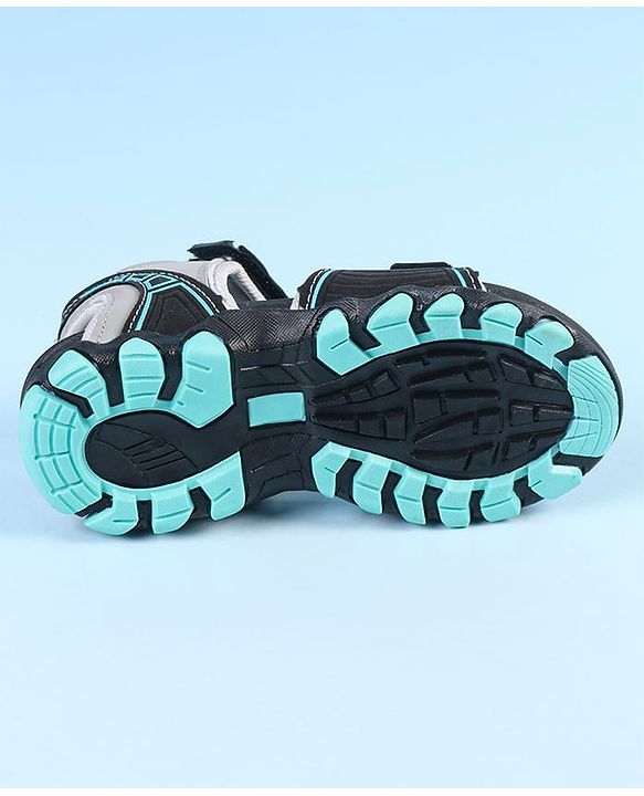 Pine Kids Velcro Closure Sandals - Grey Black
