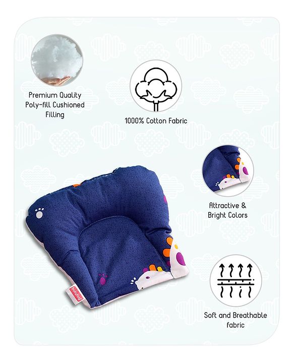 Babyhug U Shape Pillow Navy Blue ( Print May Vary )