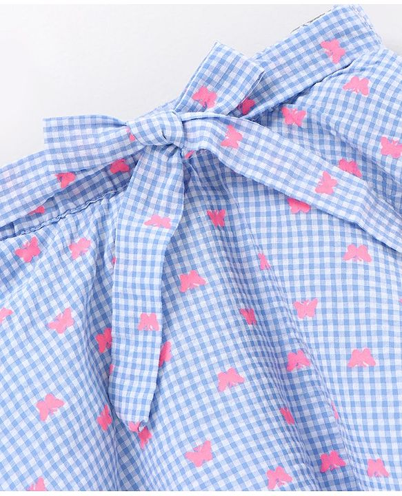 Babyhug Mid Thigh Skirt Printed - Blue
