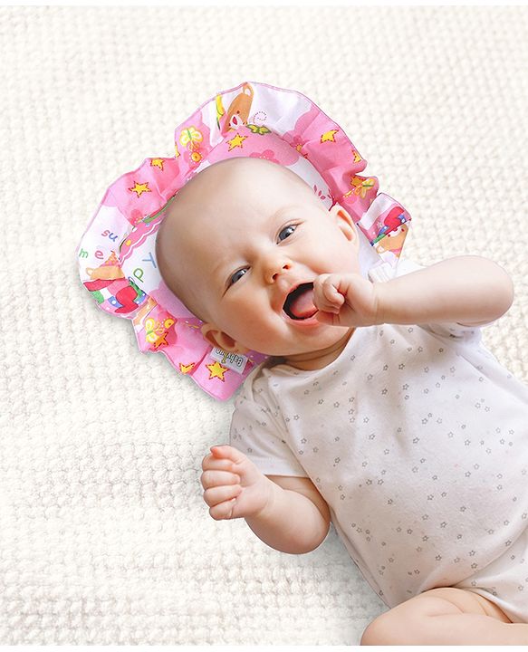 Babyhug Cotton Jumbo Semi Circular Pillow - Pink