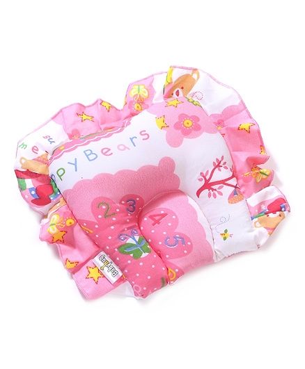 Babyhug Cotton Jumbo Semi Circular Pillow - Pink