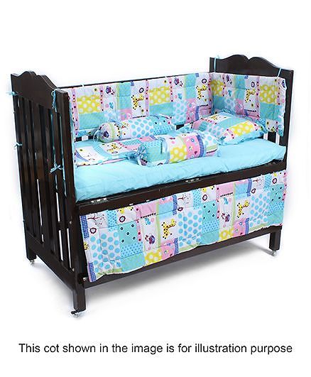 Babyhug Sleepwell Cot Bedding Set - Blue