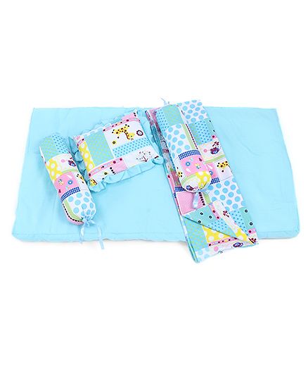 Babyhug Sleepwell Cot Bedding Set - Blue