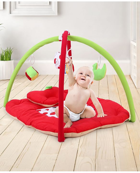 Babyhug Twist N Fold Move N Play Activity Gym Pony With Mosquito Net