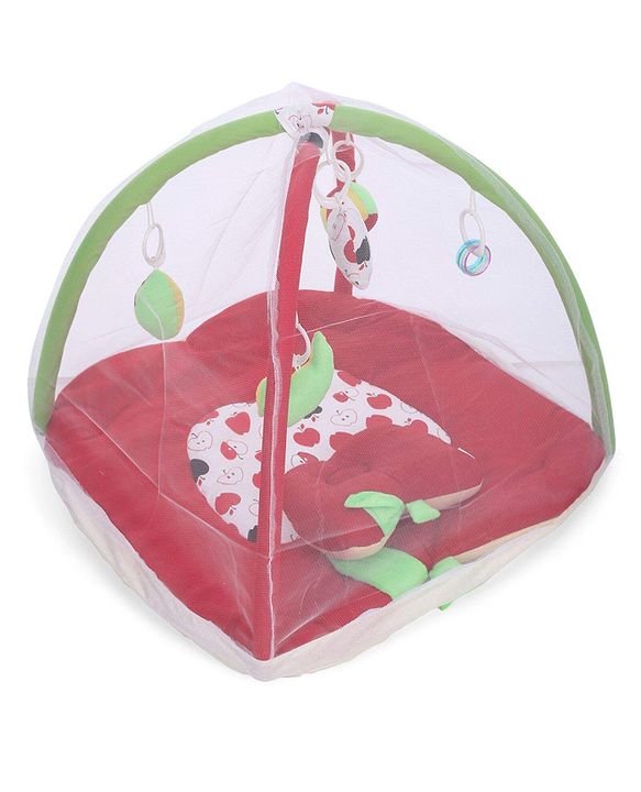 Babyhug Twist N Fold Move N Play Activity Gym Pony With Mosquito Net