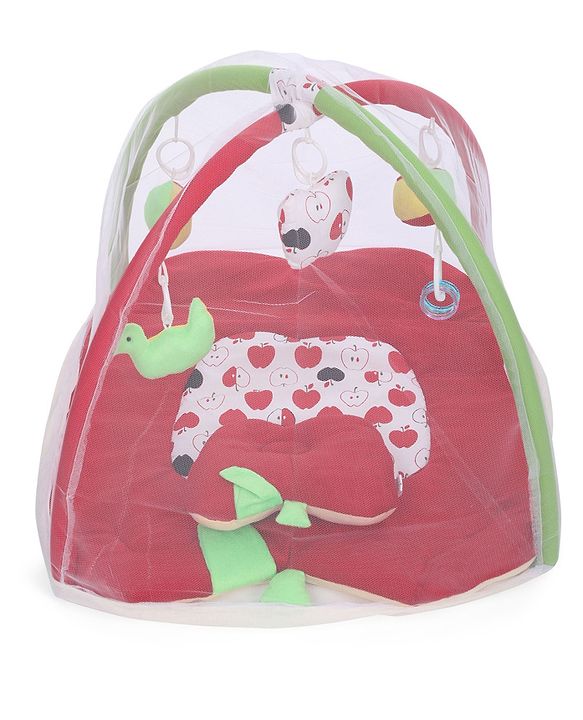 Babyhug Twist N Fold Move N Play Activity Gym Pony With Mosquito Net