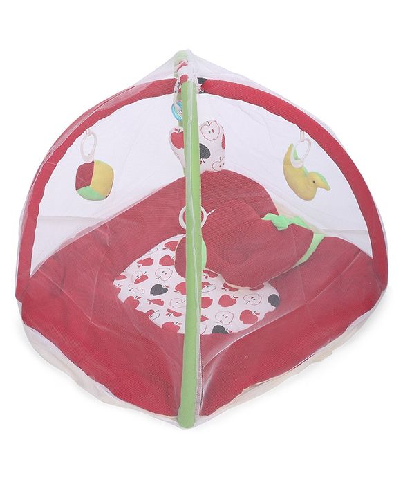 Babyhug Twist N Fold Move N Play Activity Gym Pony With Mosquito Net