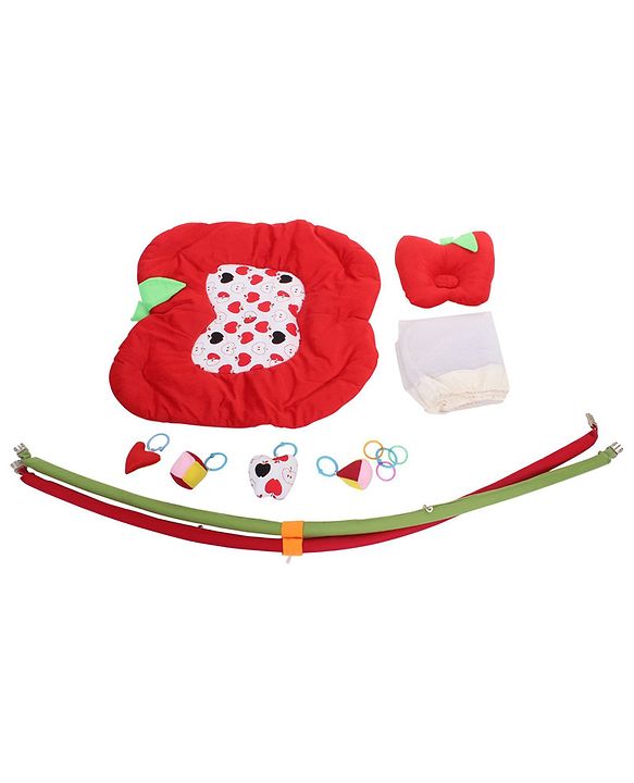 Babyhug Twist N Fold Move N Play Activity Gym Pony With Mosquito Net