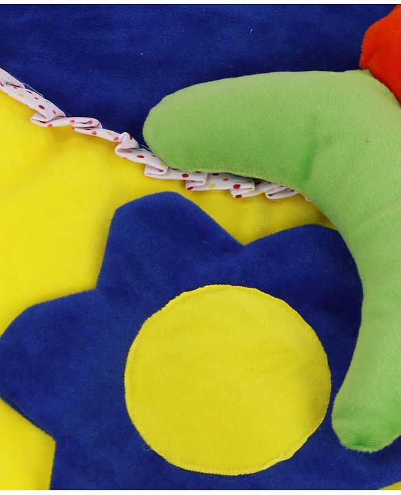 Babyhug Premium Play Gym With Fish Toy & Pillow   -Multicolor