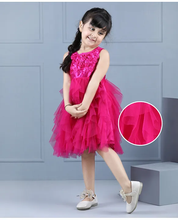 Hot Pink Tiered Tulle A-line Homecoming Dresses, Chic Strapless Short –  MyGirlProm.com