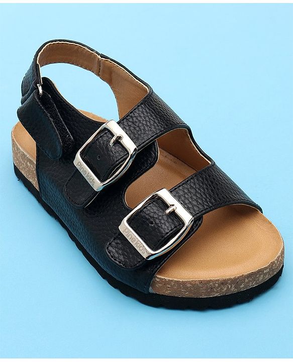 Pine Kids Open Toe Sandals - Black