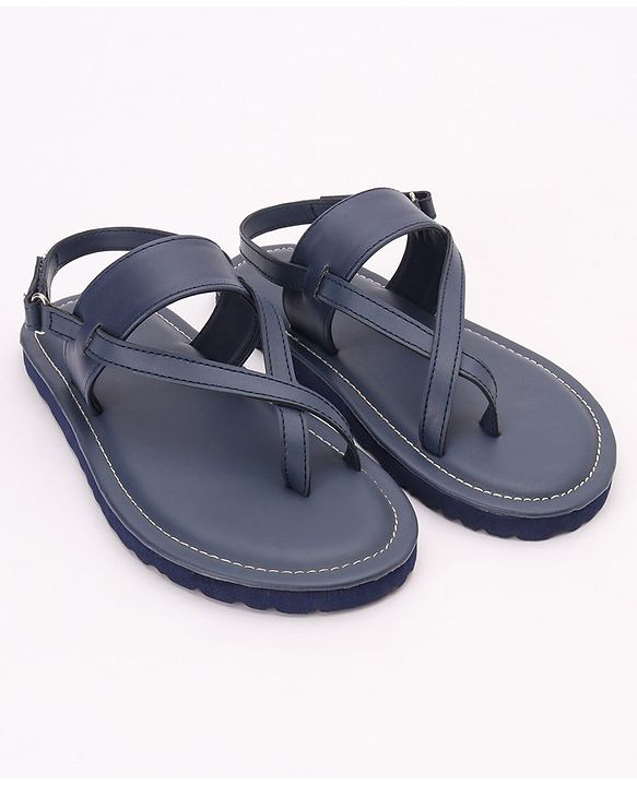 Pine Kids Party Wear Sandals - Navy Blue