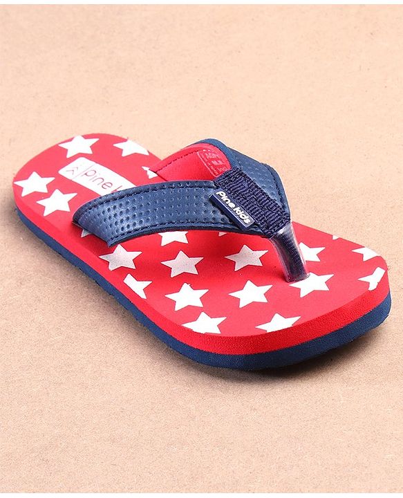 Pine Kids Casual Flip Flops - Red