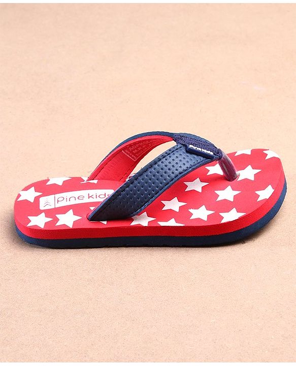 Pine Kids Casual Flip Flops - Red