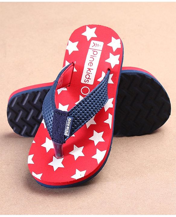 Pine Kids Casual Flip Flops - Red