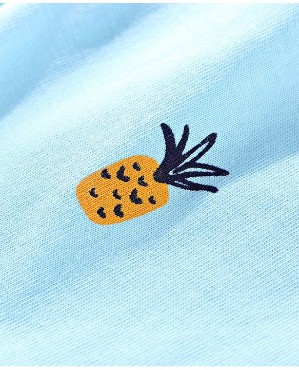 Babyhug Printed Shorts - Blue