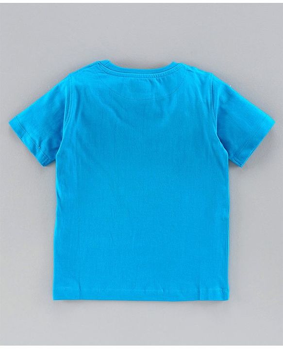 Pine Kids Half Sleeves 100% Cotton Biowashed Tee Pack of 2 - Grey Blue