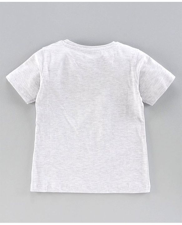 Pine Kids Half Sleeves 100% Cotton Biowashed Tee Pack of 2 - Grey Blue