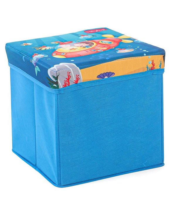 Babyhug Sto-Sit Foldable Storage Box Submarine Print - Blue