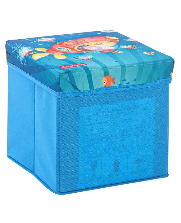 Babyhug Sto-Sit Foldable Storage Box Submarine Print - Blue