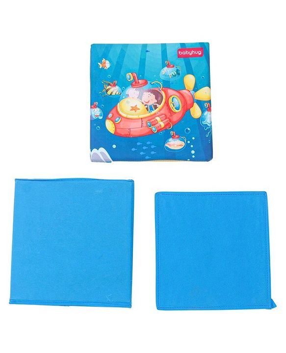 Babyhug Sto-Sit Foldable Storage Box Submarine Print - Blue