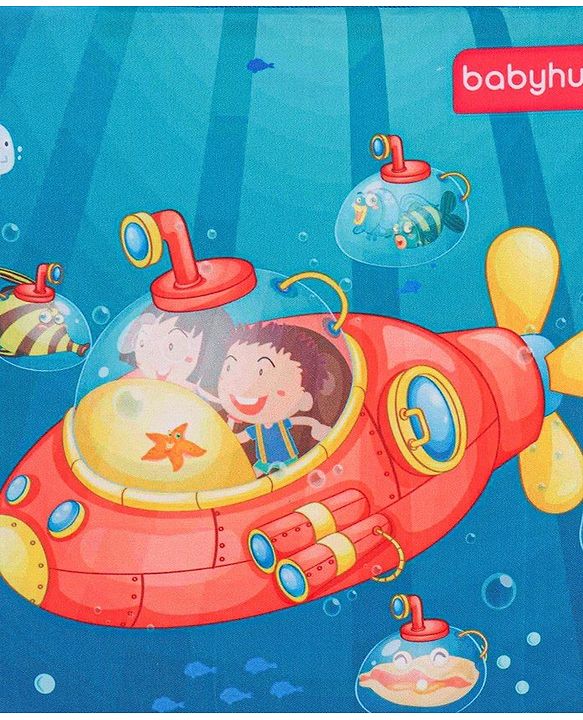 Babyhug Sto-Sit Foldable Storage Box Submarine Print - Blue