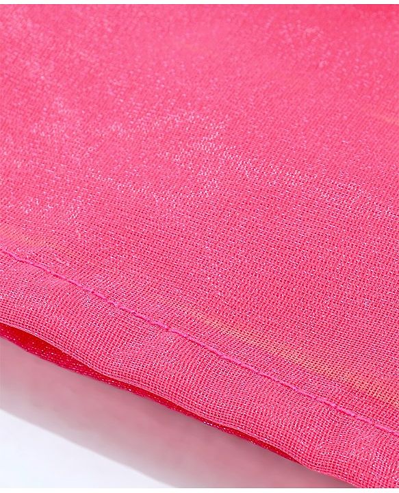 Babyhug Sleeveless Choli with Sequin Lehenga & Dupatta Set - Pink Blue