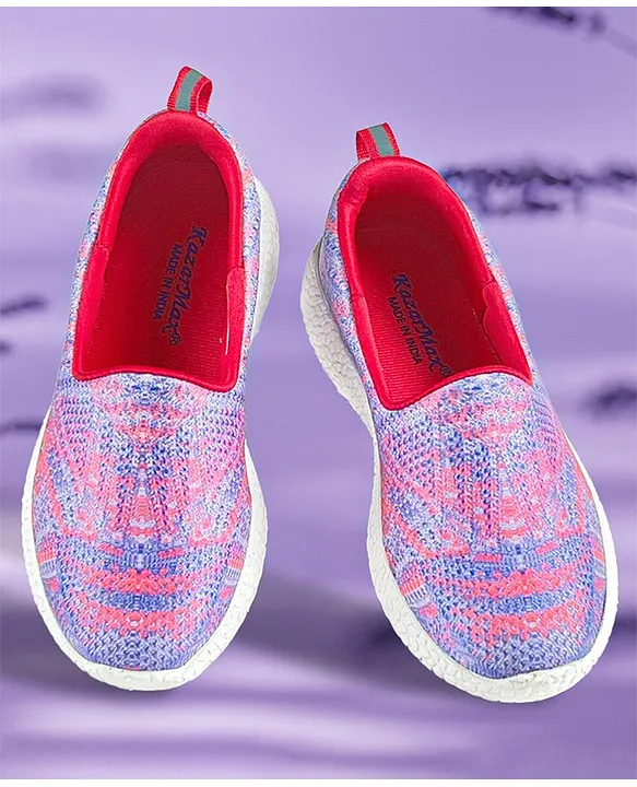Buy KazarMax Self Design Slip-On Sneakers - Pink Lavender for Both