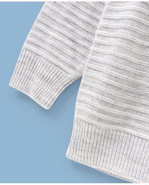Pine Kids Full Sleeves Medium Winter Wear Sweater - Gre