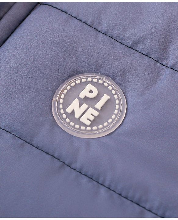 Pine Kids Full Sleeves Hooded Ombre Print Jacket - Blue