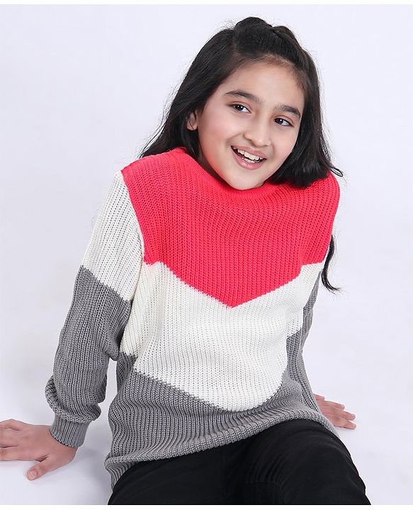 Pine Kids Full Sleeves Sweater - Red
