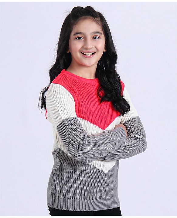 Pine Kids Full Sleeves Sweater - Red
