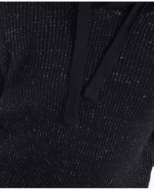 Pine Kids Full Sleeves Sweater Set - Black