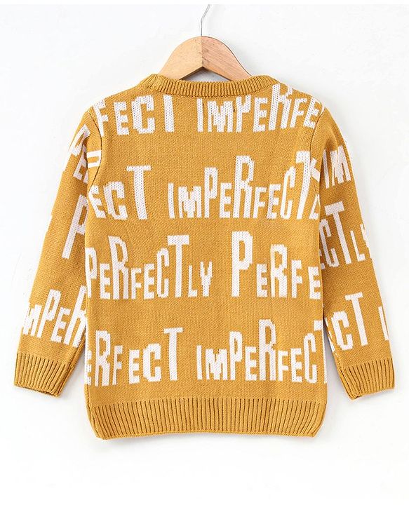 Pine Kids Full Sleeves Pullover Sweater - Yellow