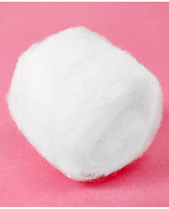 Babyhug 100% Pure Cotton Balls Soft & Gentle for Baby Care  140 Pieces (100g) | Highly Absorbent | Baby Care | First-Aid | Makeup