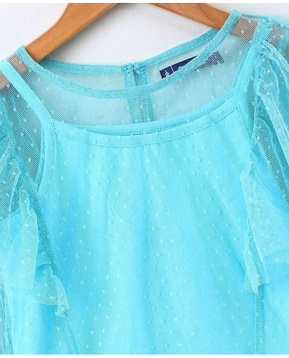 Pine Kids Full Sleeves Biowashed Top Solid Color - Blue