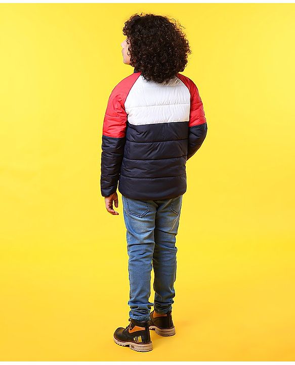 Pine Kids Medium Winter Full Sleeves Padded Jacket - Multicolour